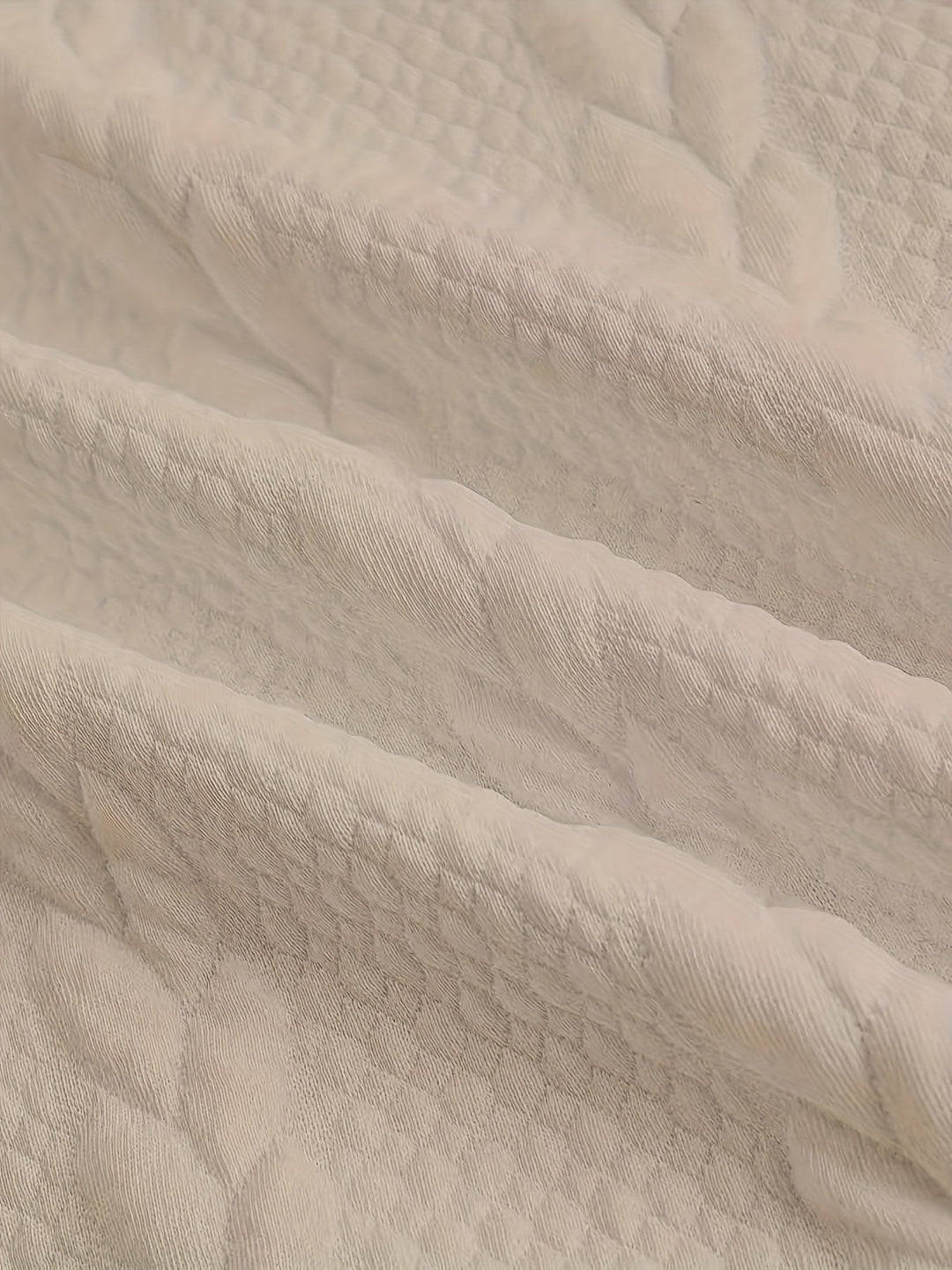 Strukturerad med hög hals sweatshirt