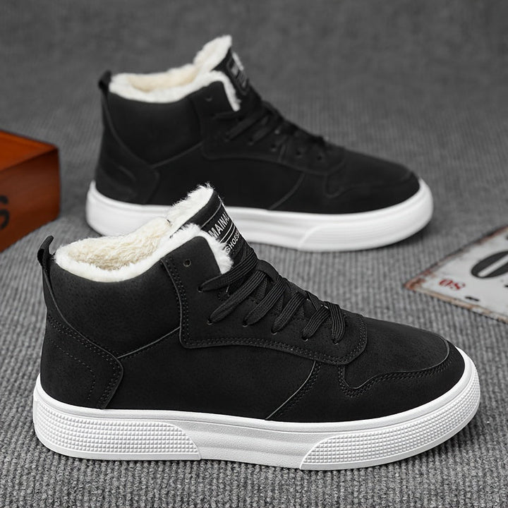Varm-lined höga sneakers