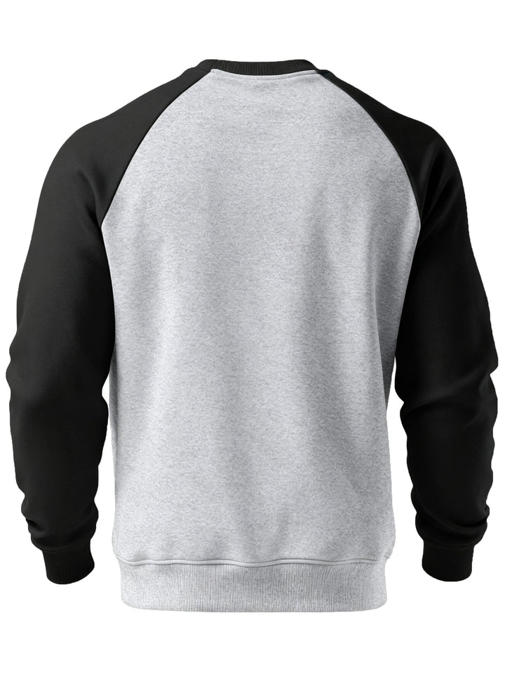 Klassisk raglan rundhalsad sweatshirt