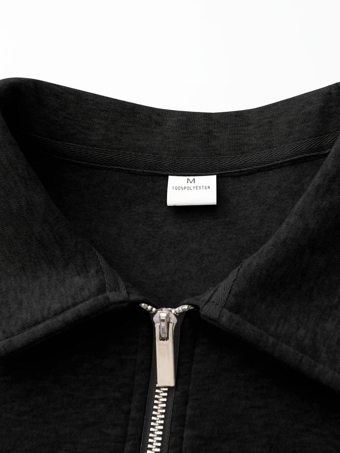 Förfinad med halv dragkedja pullover