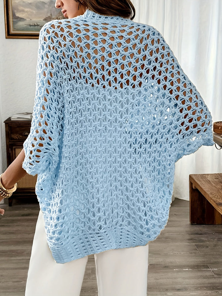 Med öppen framtill batwing kofta