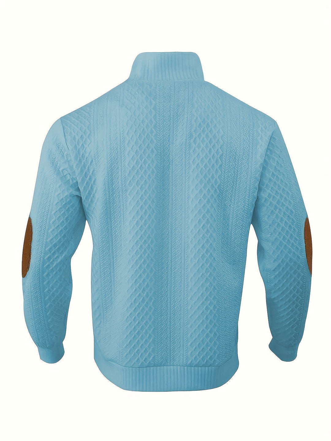 Stå krage knapp henley tröja