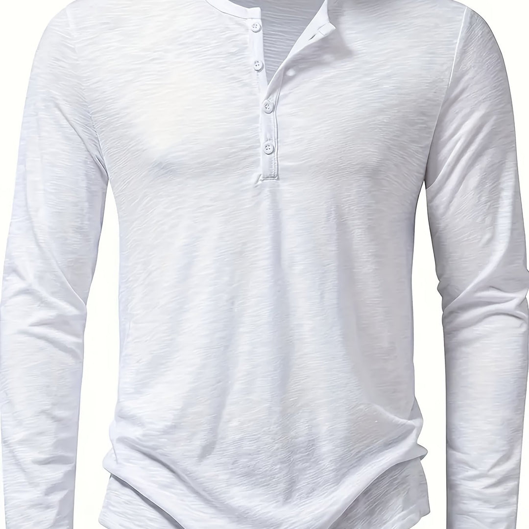 Klassisk knapp-placket henley