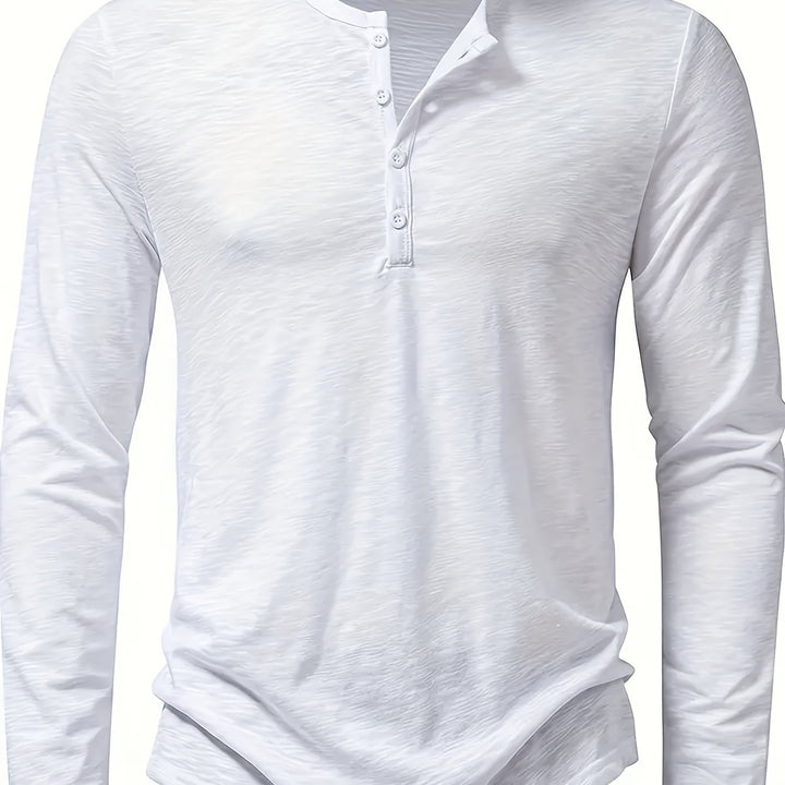 Klassisk knapp-placket henley