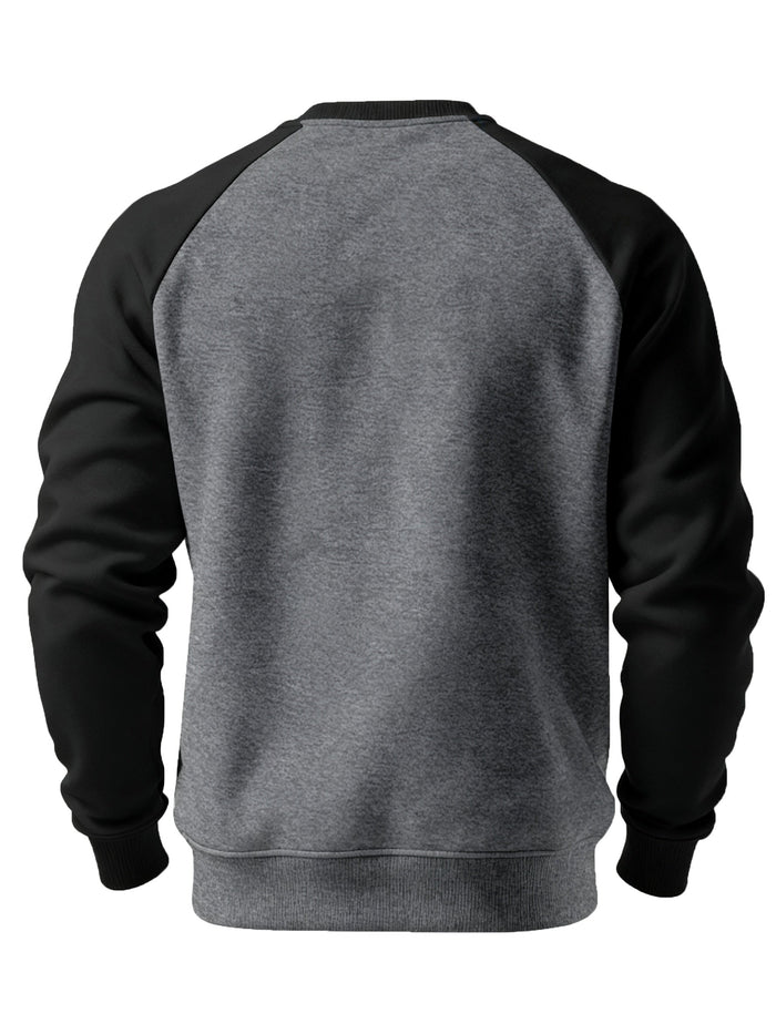 Klassisk raglan rundhalsad sweatshirt