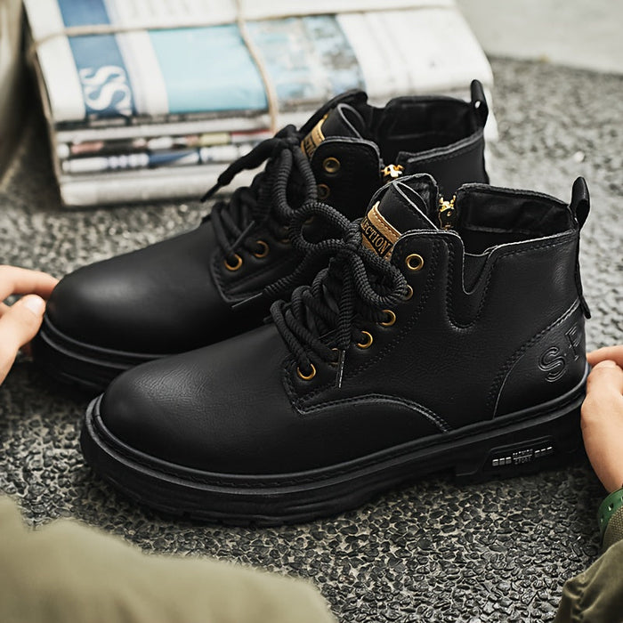 Robust med snörning ankelboots