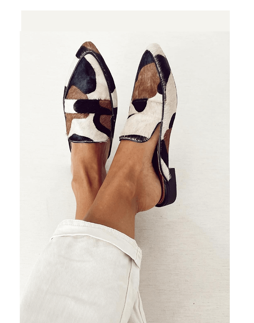 Chic mönstrad komfort loafers