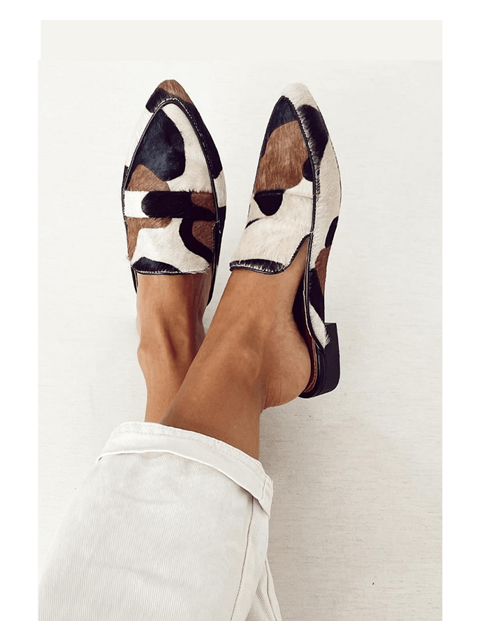 Chic mönstrad komfort loafers