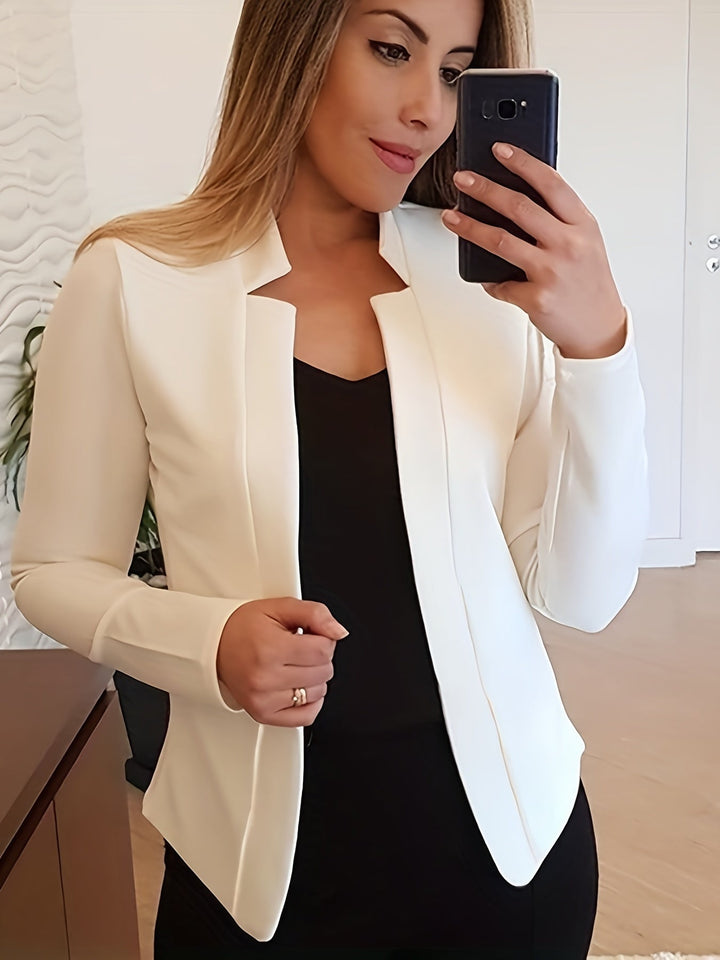 Öppen framtill skräddad jacka
