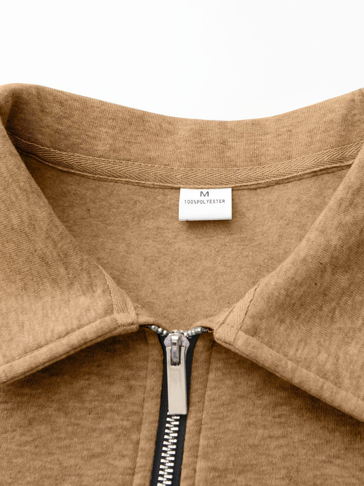 Förfinad med halv dragkedja pullover
