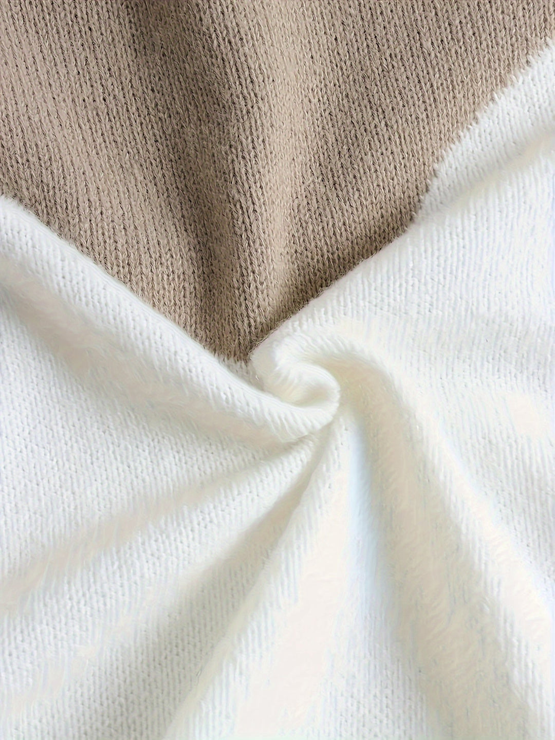 Färgblock med huva pullover
