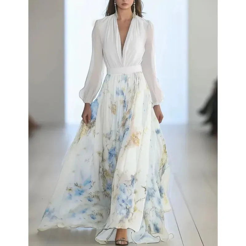 Stunning blommig maxi klänning