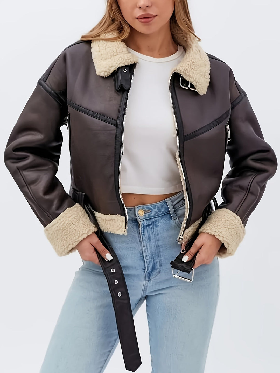 Mysig-lined moto jacka