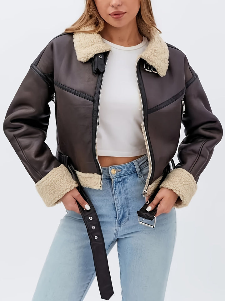 Mysig-lined moto jacka
