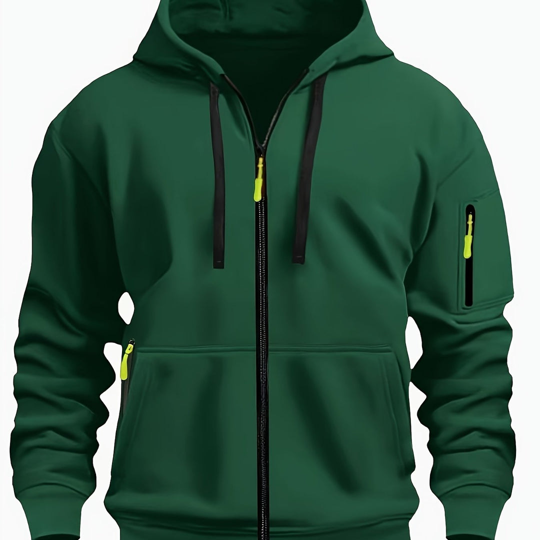 Vardags med dragkedja hoodie