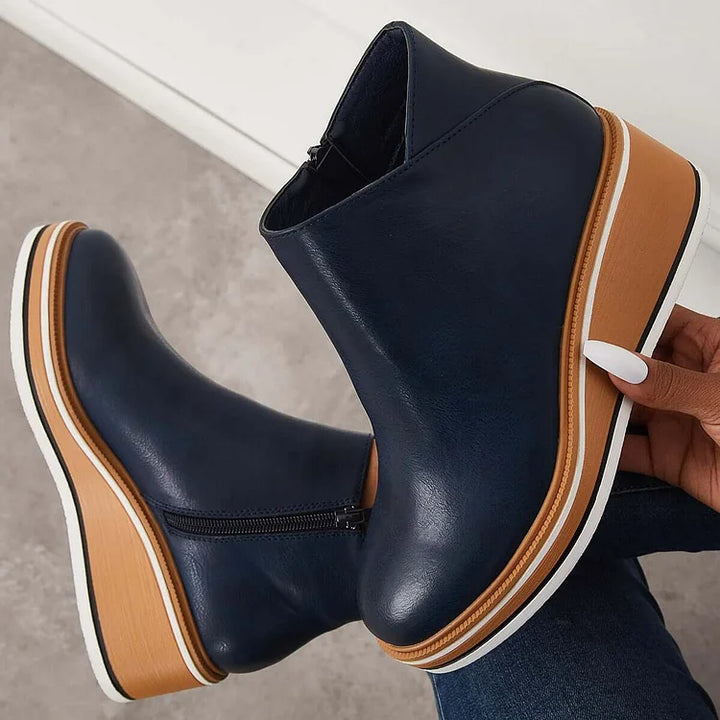 Slank plattform ankelboots