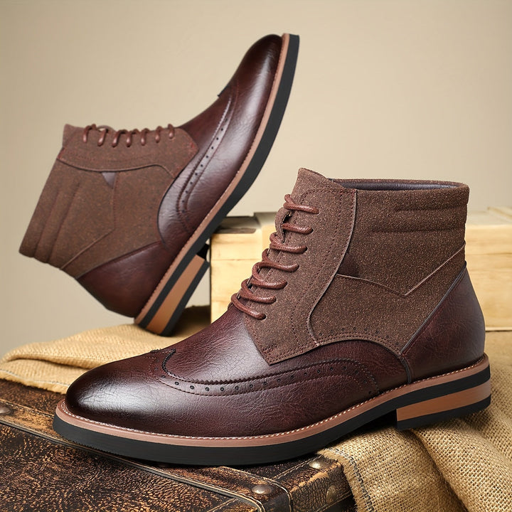 Klassisk wingtip ankelboots