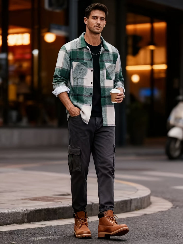 Robust rutig overshirt