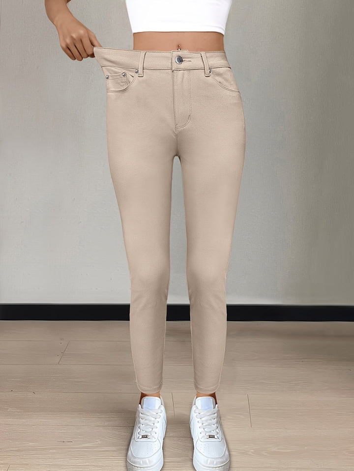 Hög-midja skinny jeans