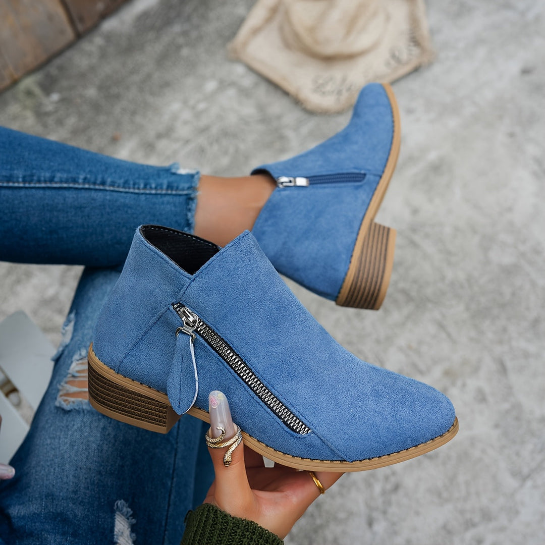 Vardags sida-dragkedja ankelboots