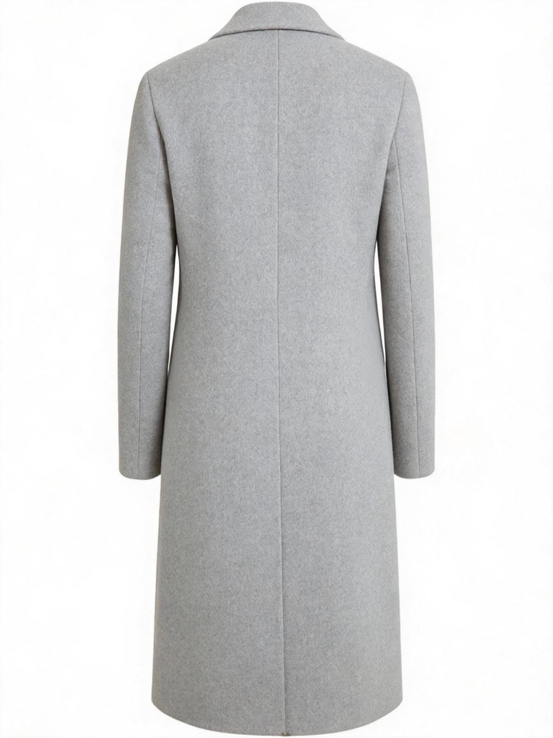 Förfinad lång trenchcoat