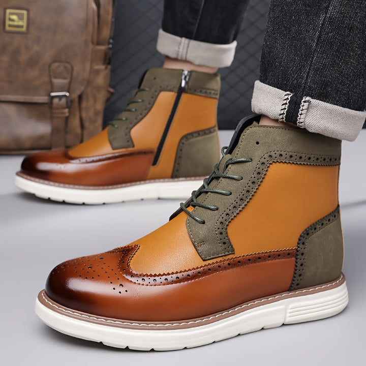 Förfinad wingtip ankelboots