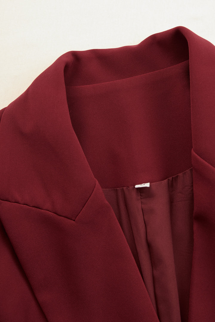 Snygg skräddad V-ringad kavaj klänning