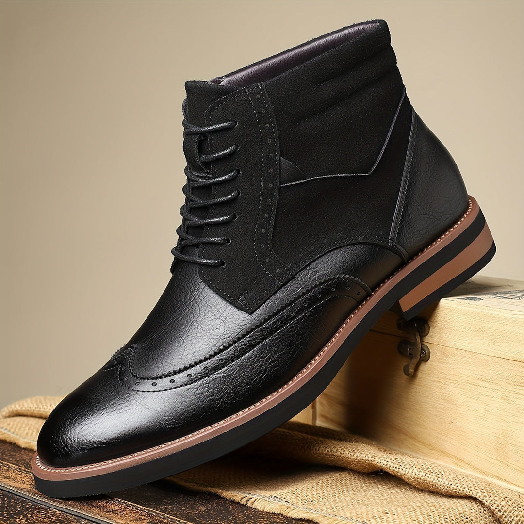 Klassisk wingtip ankelboots