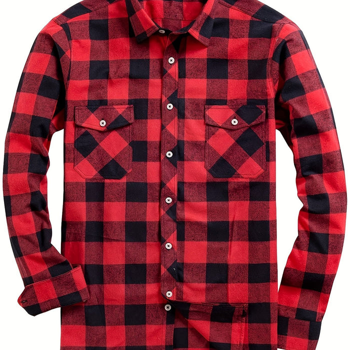 Klassisk rutig flannel skjorta