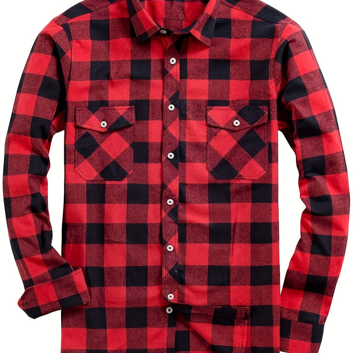 Klassisk rutig flannel skjorta