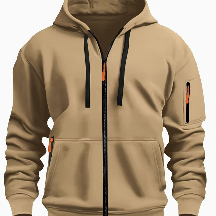 Vardags med dragkedja hoodie