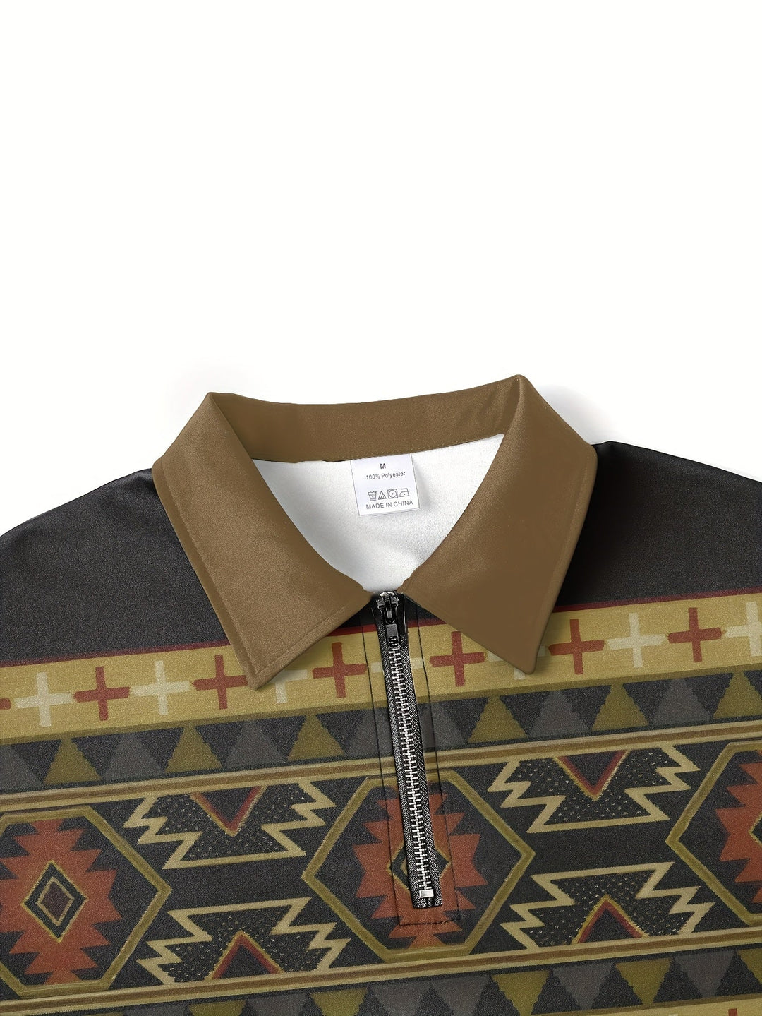 Southwestern med halv dragkedja pullover