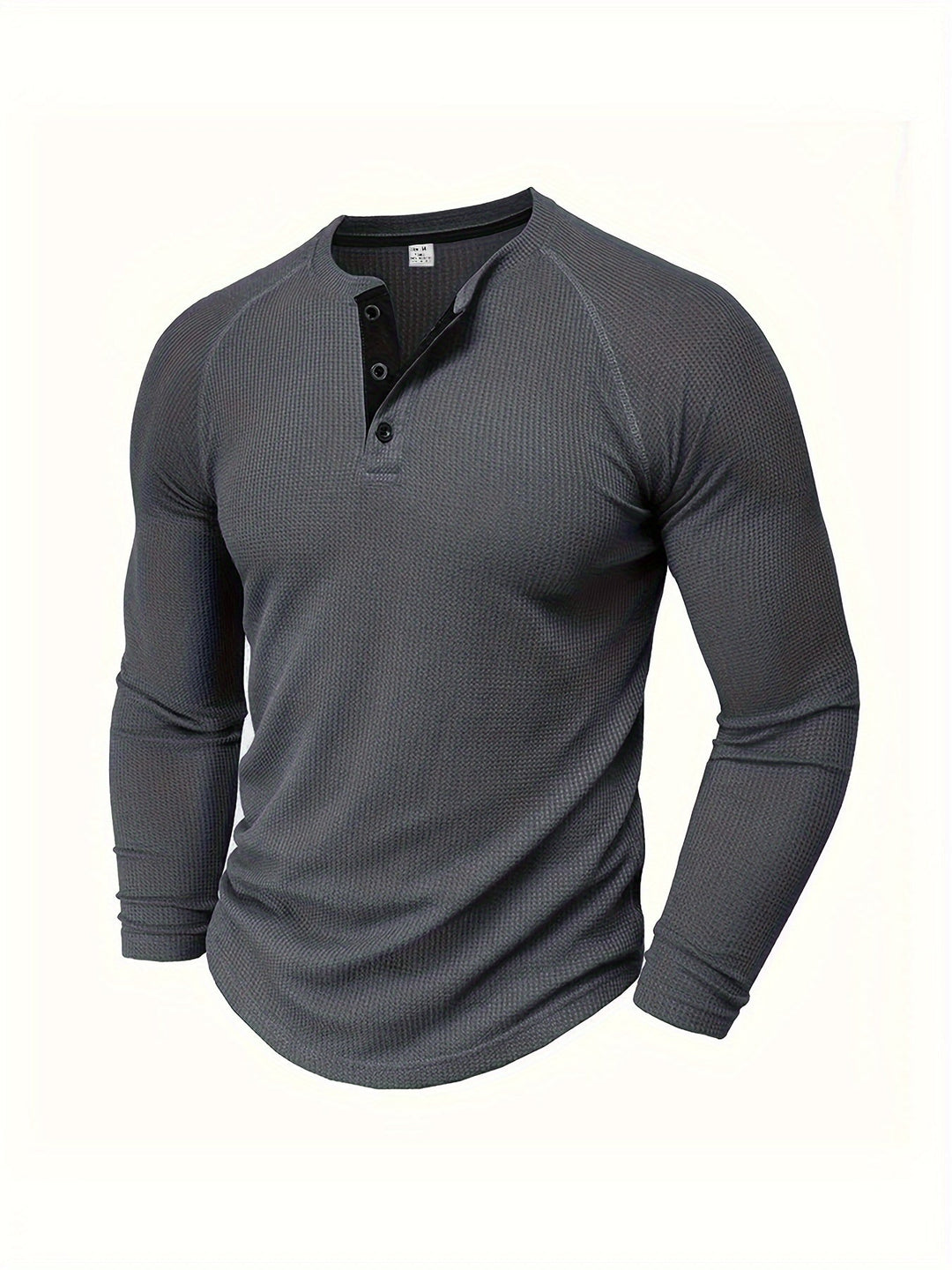 Klassisk knapp henleytröja