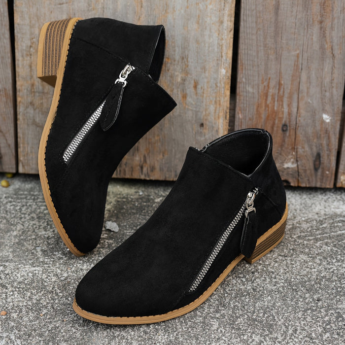 Vardags sida-dragkedja ankelboots