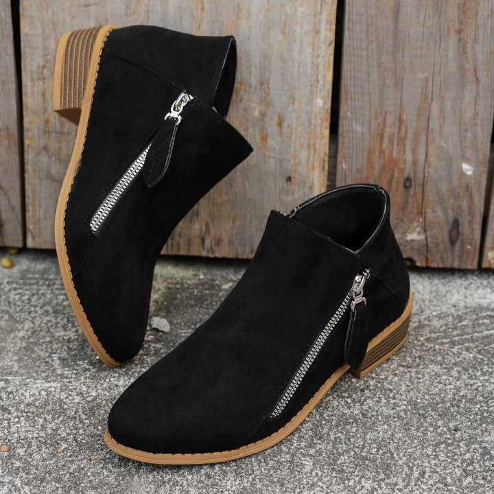 Vardags sida-dragkedja ankelboots