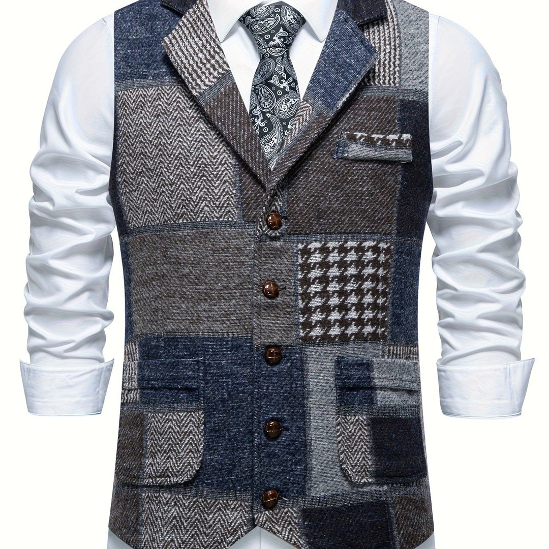 Patchwork skräddad väst