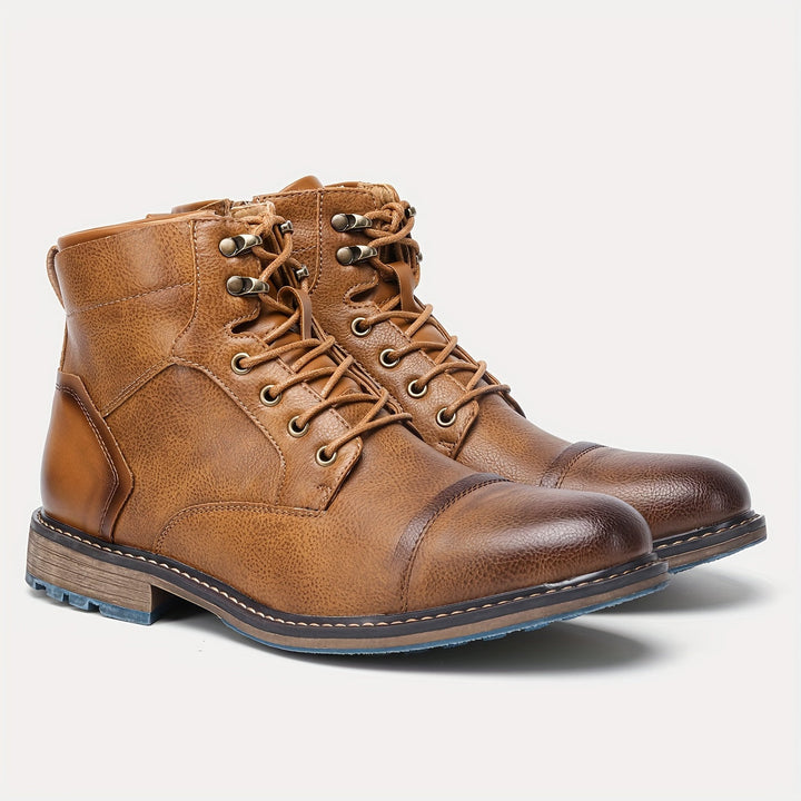 Förfinad cap-tå ankelboots