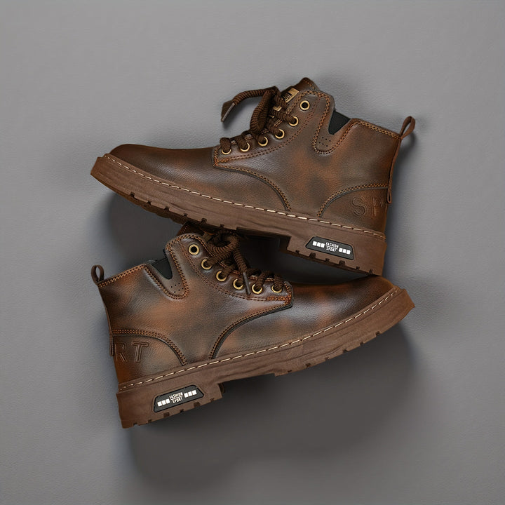 Robust med snörning ankelboots