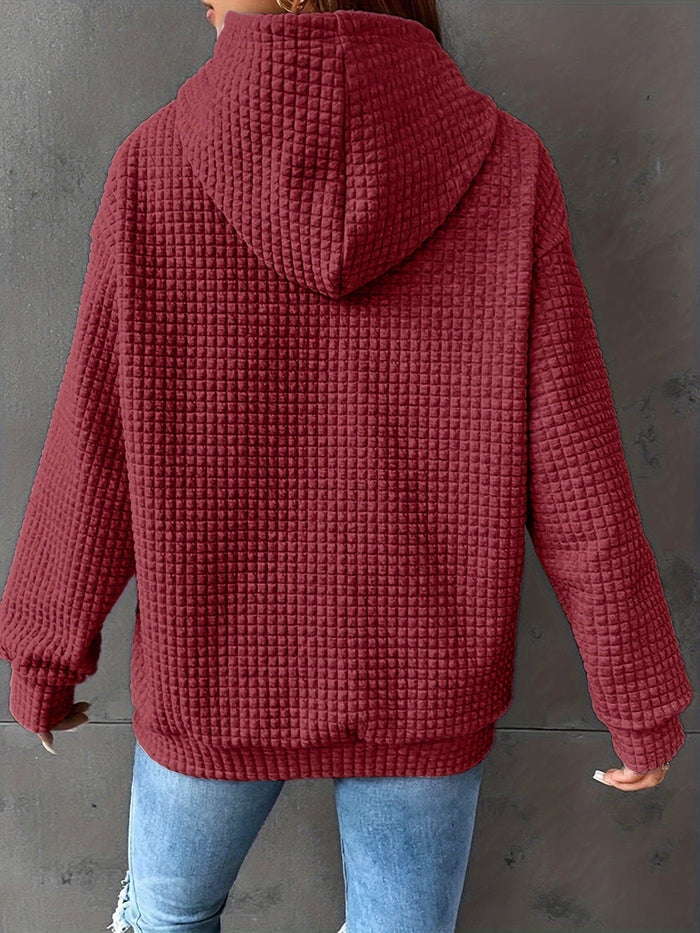 Mysig strukturerad hoodie