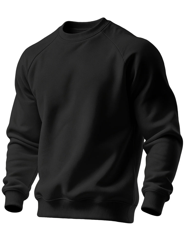 Klassisk raglan rundhalsad sweatshirt