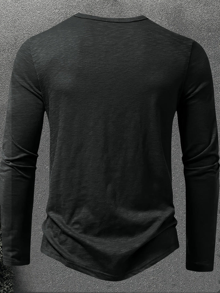 Klassisk knapp-placket henley