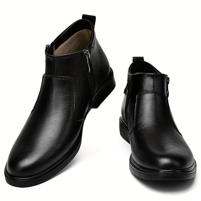 Förfinad med dragkedja ankelboots