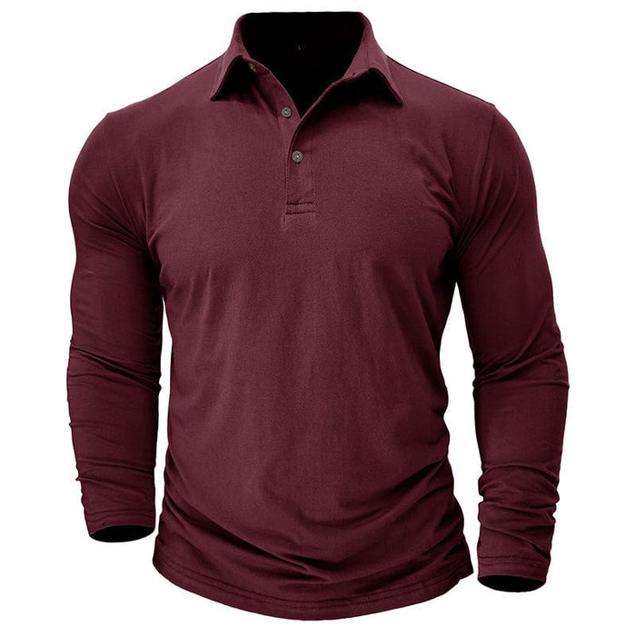 Snygg premium långärmad polo