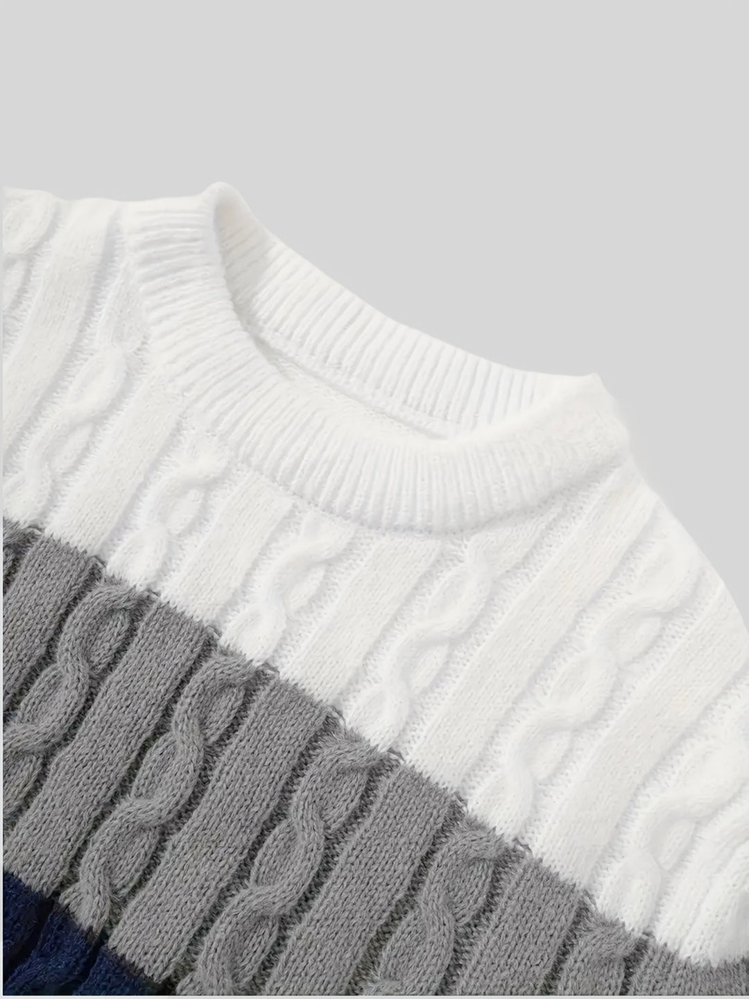 Klassisk kabelstickad pullover