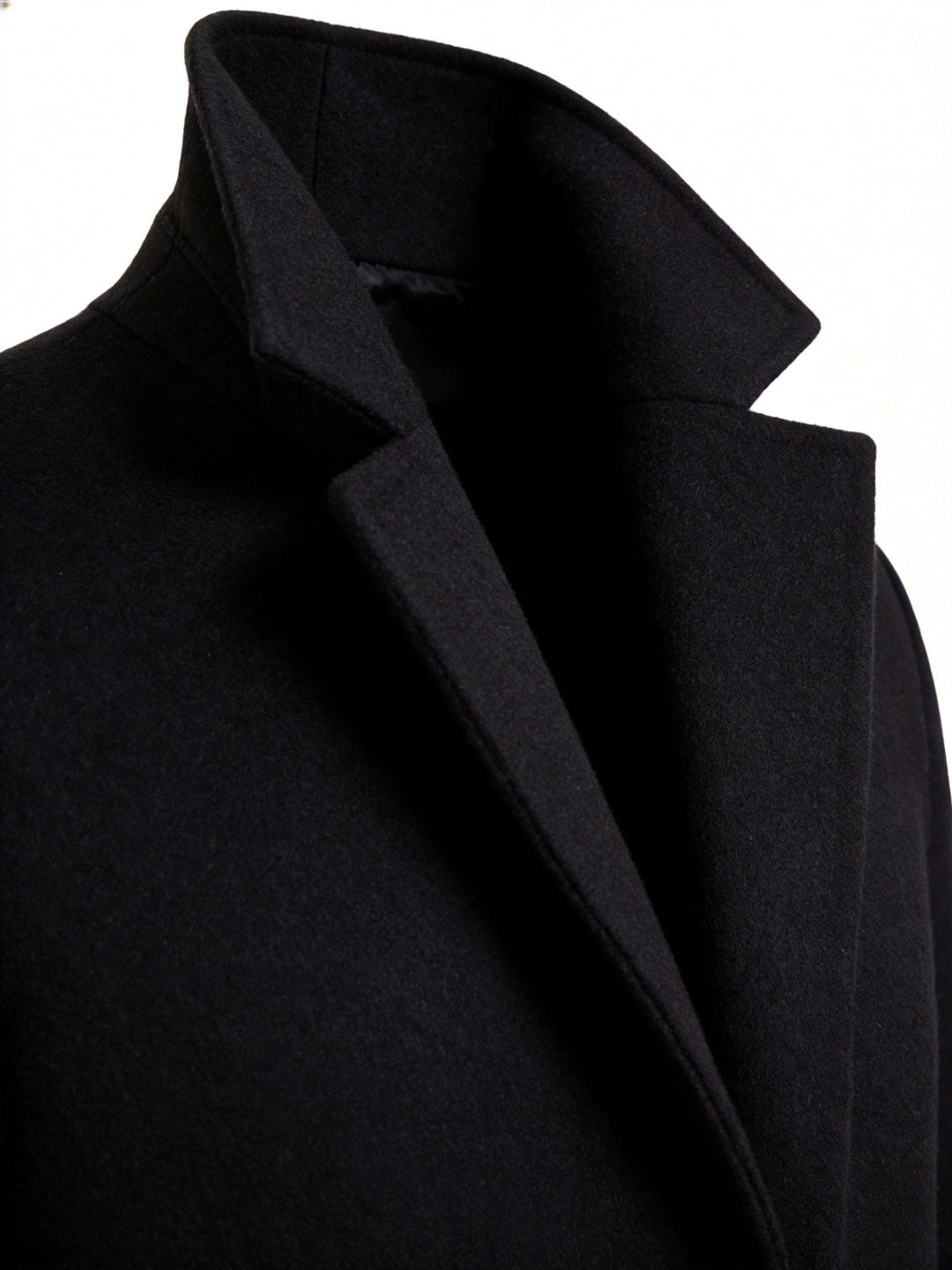 Förfinad lång trenchcoat