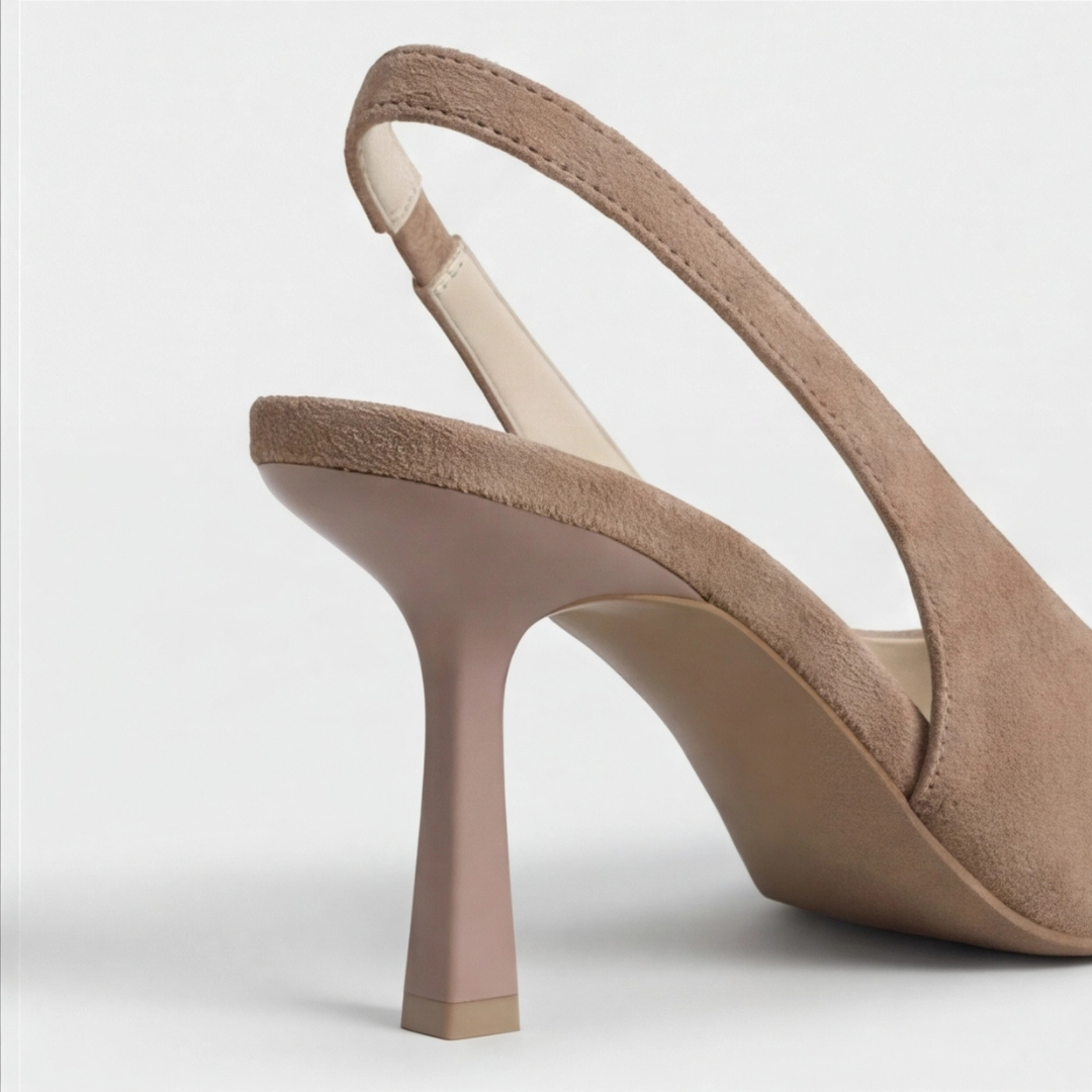 Ortopedisk sling back spetsig klackskor
