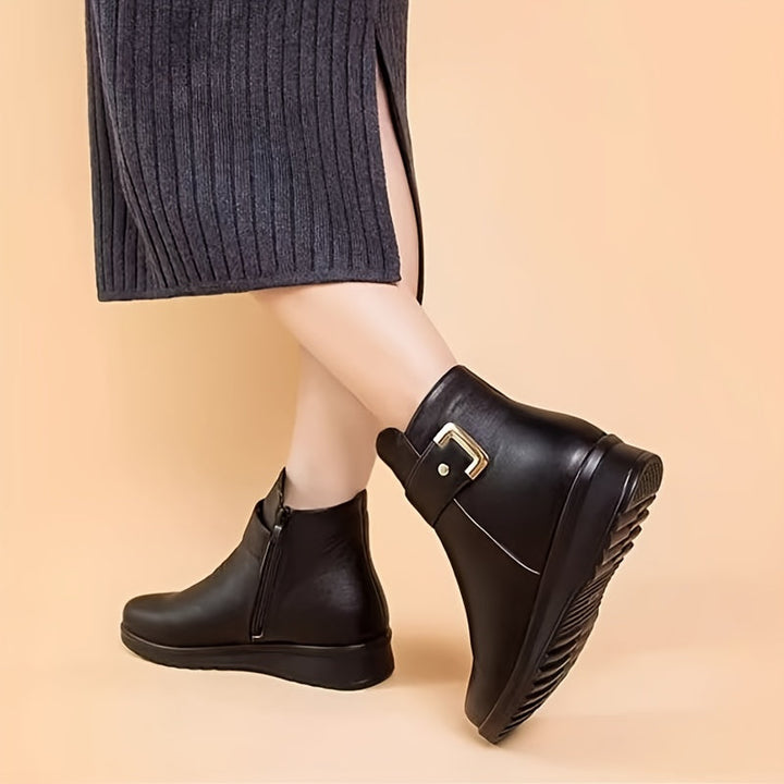 Mysig spänne ankelboots
