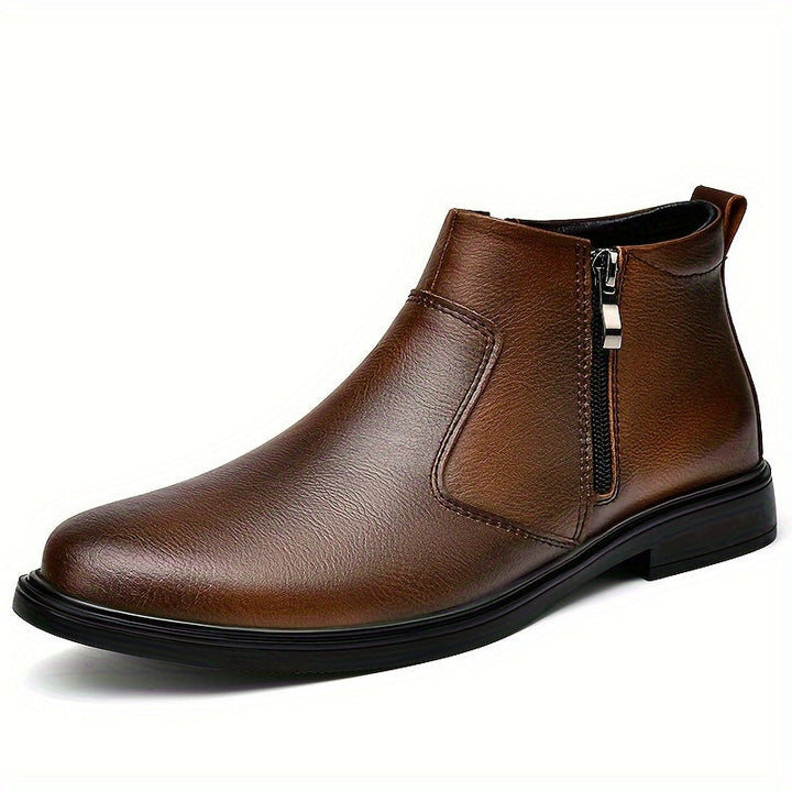 Förfinad med dragkedja ankelboots