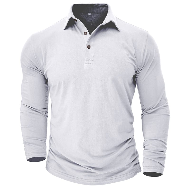 Snygg premium långärmad polo