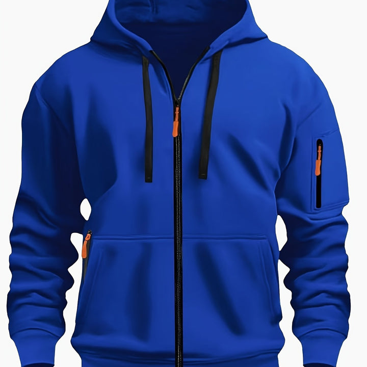 Vardags med dragkedja hoodie